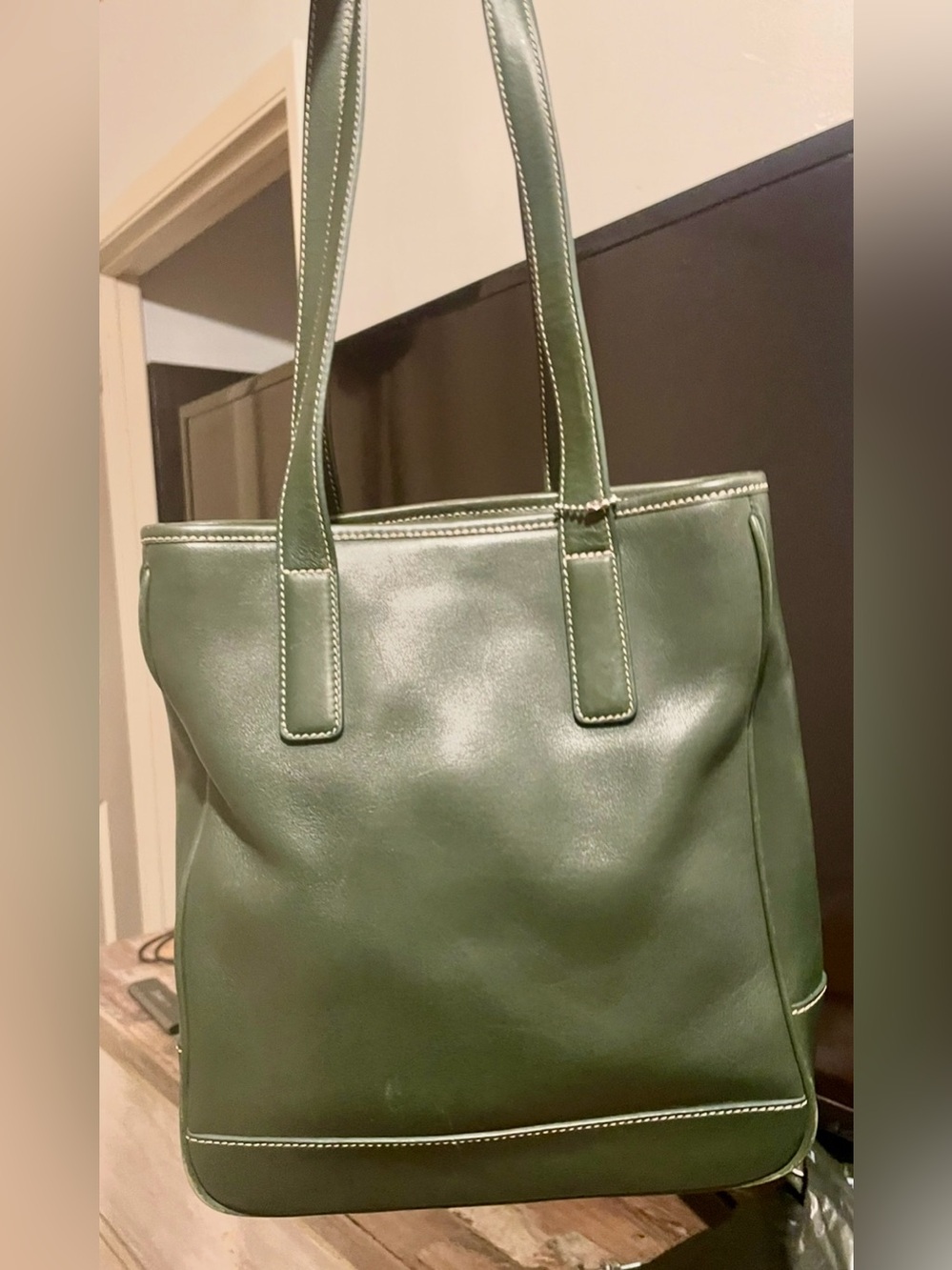 Coach Hampton Lunch Tote 7776 In Forest Green, Y2K, 2002